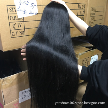 wholesale 10A Grade Human Hair Brazilian Virgin straight Hair Lace Front Wigs Cuticle Aligned Hair Wig for Black Women